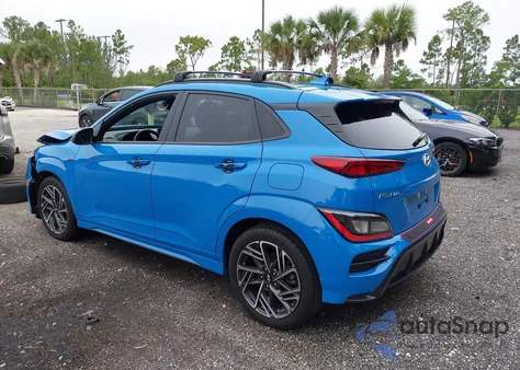 2022 Hyundai Kona N Line из США, поврежденный, VIN KM8K33A34NU803111